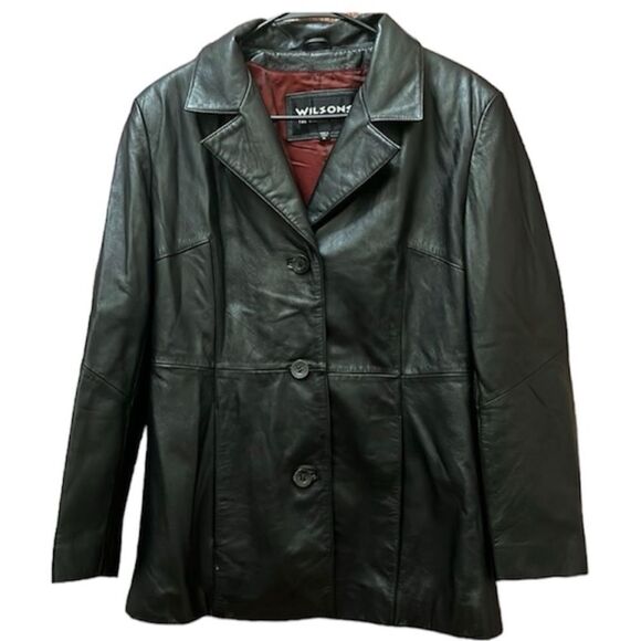 Wilson’s Black Leather Jacket - Picture 1 of 7